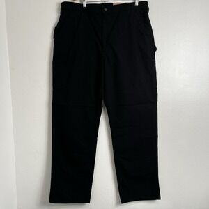 Carhartt B151 BLK Canvas Work Dungaree‎ Pants Size 42x34 Loose Original Fit NWT